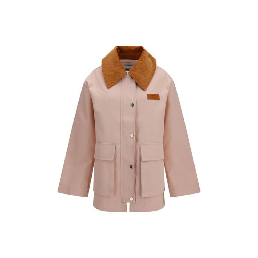 Ganni Multicolor Polyester Full-Length Women's Jacket